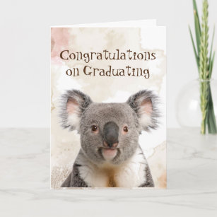 Carte Félicitations Graduation Fun Koalified Humour