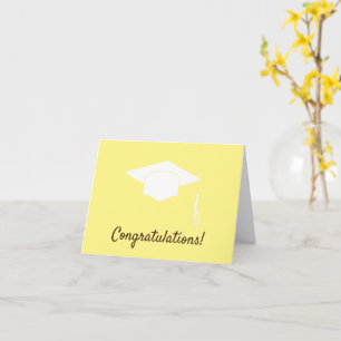 Carte Félicitations graduation jaune