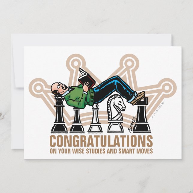 Carte Félicitations Grand Master Flat Greeting Card (Devant)