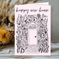 Félicitations Happy New Home Garden Door Custom