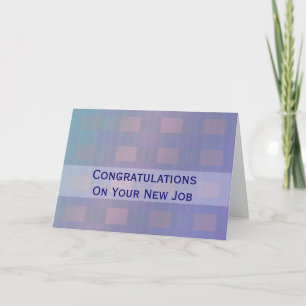Carte Félicitations Job pastel blue