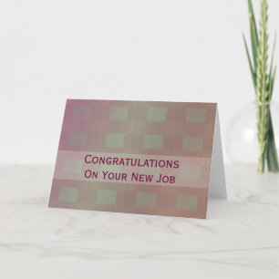 Carte Félicitations Job pastel mauve
