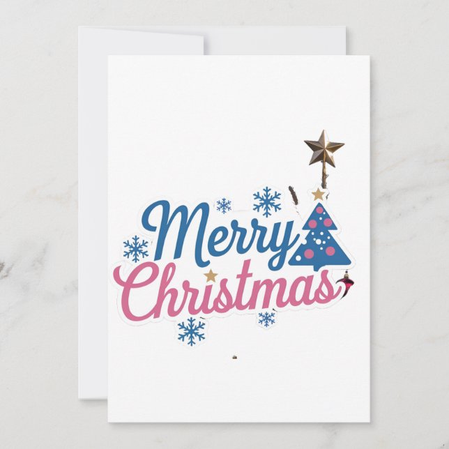 Carte Félicitations Joyeuses : Carte de Fêtes Plat (Devant)