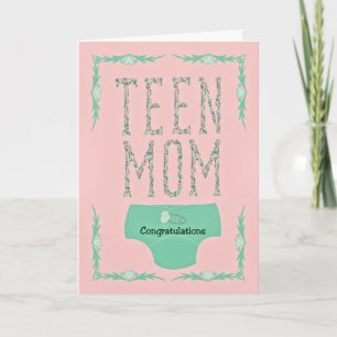Carte Félicitations maman Ado pour le nouveau bébé