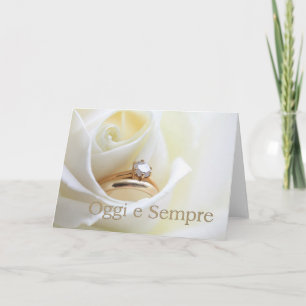 Carte félicitations mariage italienne