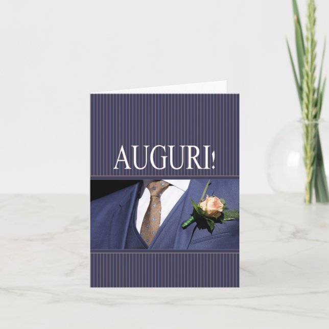 Carte félicitations mariage italienne (Devant)