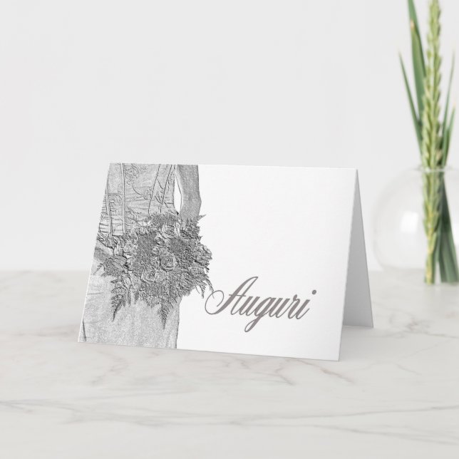 Carte félicitations mariage italienne (Devant)