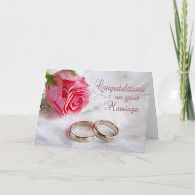 Carte Félicitations Mariage Noces (Devant)