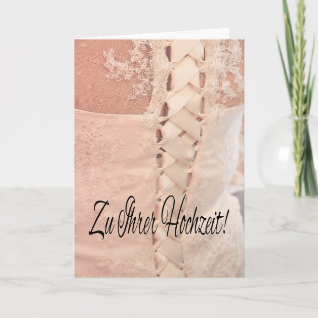 Carte Félicitations Mariages allemandes (Devant)