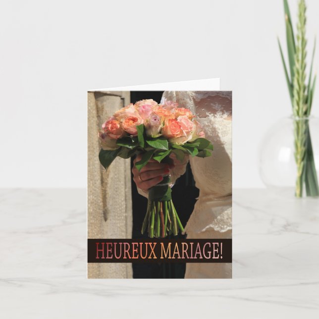 Carte Félicitations Mariages françaises (Devant)