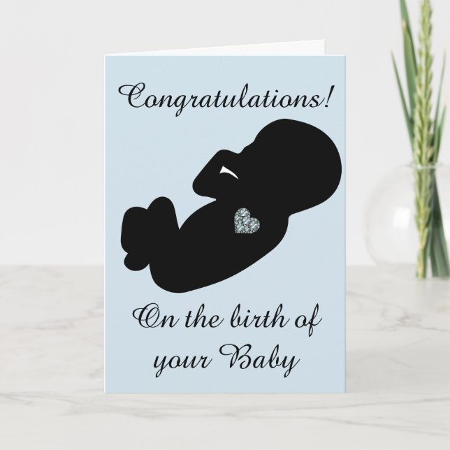 Carte Félicitations modernes pour la naissance de votre  (Devant)