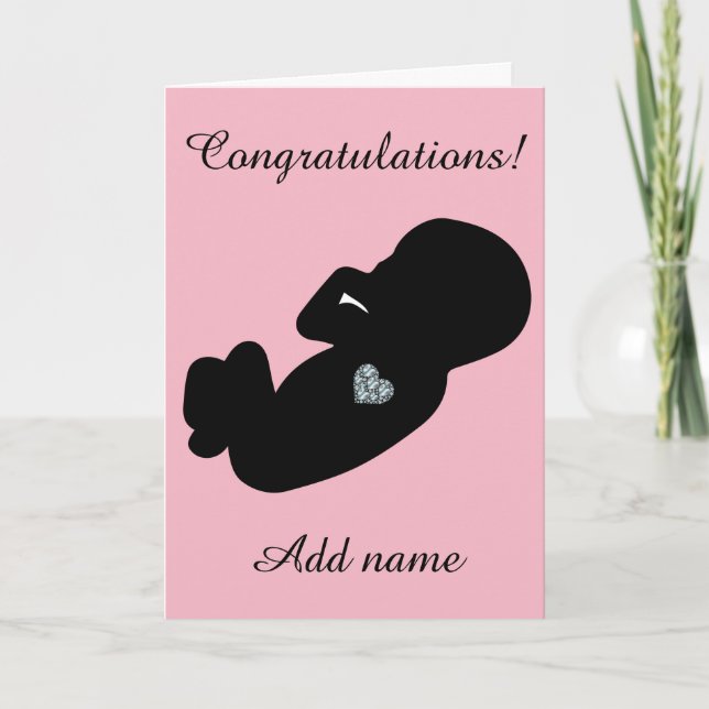 Carte Félicitations modernes pour la naissance de votre  (Devant)