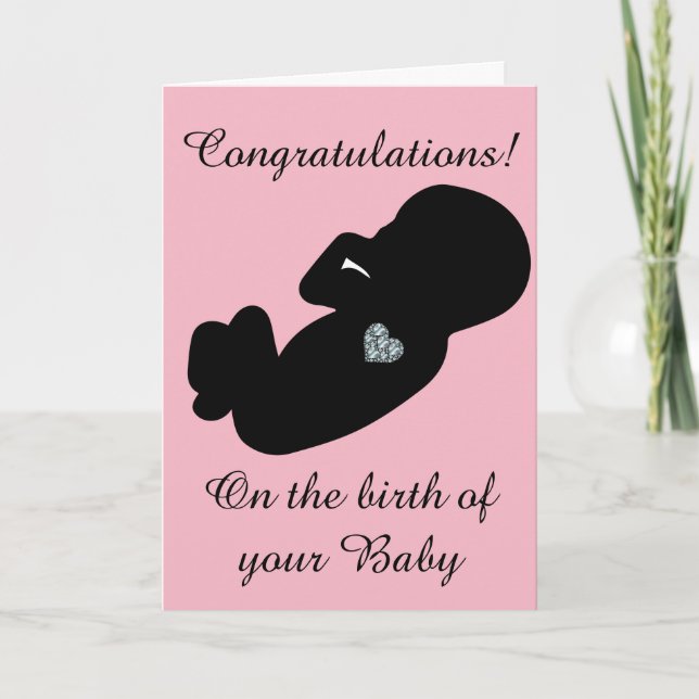 Carte Félicitations modernes pour la naissance de votre  (Devant)