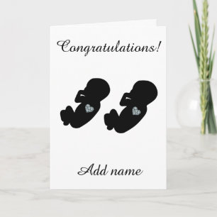 Carte Félicitations modernes sur la naissance de vos