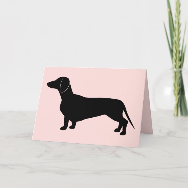 Carte Félicitations New Dachshund (Devant)