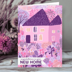 Carte Félicitations New Home Jardin Aquarelle Cute