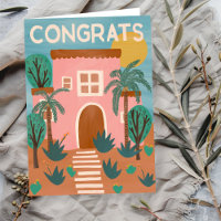 Félicitations Nouveau Accueil Adobe House Cactus P