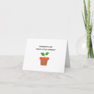Carte Félicitations | Nouveau bébé | Little Sprout