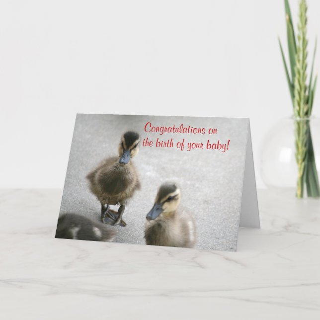 Carte Félicitations Nouveau bébé, vide (Devant)