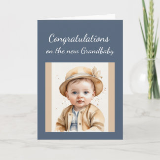 Carte Félicitations Nouveau Grand-Bébé Pour Grand-Parent
