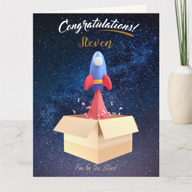 Carte Félicitations/Nouvelle fonction commerciale (Devant)