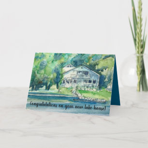 Carte Félicitations Nouvelle Maison Maison au Bord du La