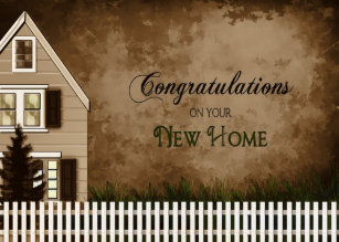 Cartes De Vœux Felicitations Nouvelle Maison Zazzle Fr