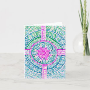 Carte Félicitations Nouvelle Maman Bébé Pastel Damassé M