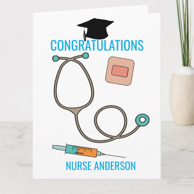 Carte Félicitations Nurse Graduate Big (Devant)