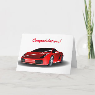 Carte Félicitations passant votre examen de conduite