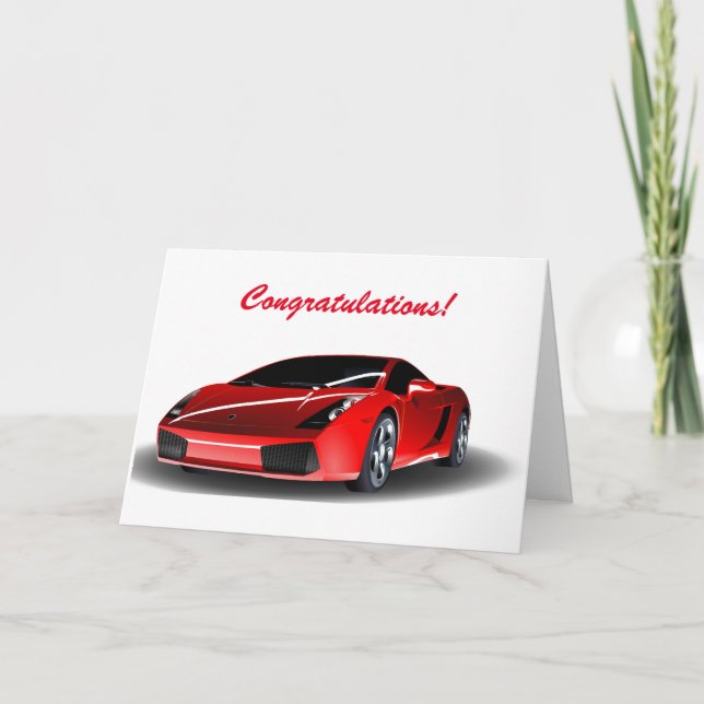 Carte Félicitations passant votre examen de conduite (Devant)