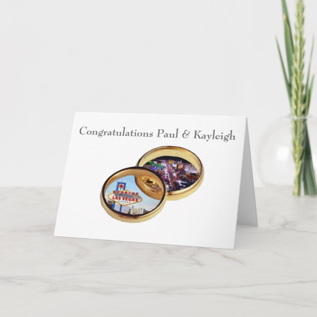 Carte Félicitations Paul et Kayleigh (Devant)