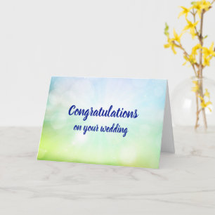 Carte Félicitations personnalisables sunbeams mariages