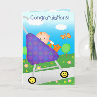 Carte Félicitations Personnalisées Nouveau bébé / Arrivé