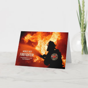 Carte Félicitations Pompier Retraite