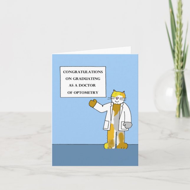 Carte Félicitations pour avoir obtenu un diplôme de Dr d (Devant)