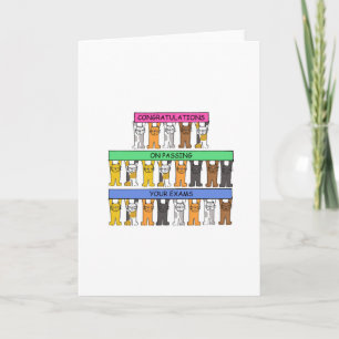 Carte Félicitations pour avoir passé vos examens.