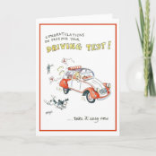 Carte Felicitations Pour Votre Permis De Conduire Zazzle Fr