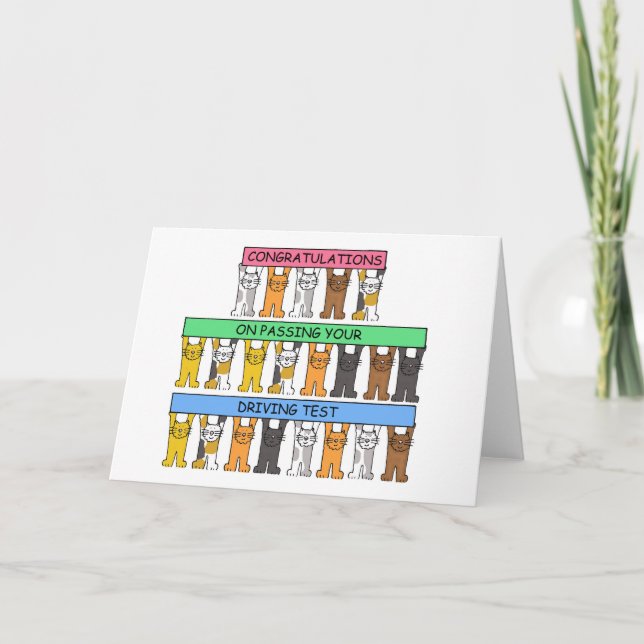 Carte Félicitations pour avoir réussi votre test de cond (Devant)