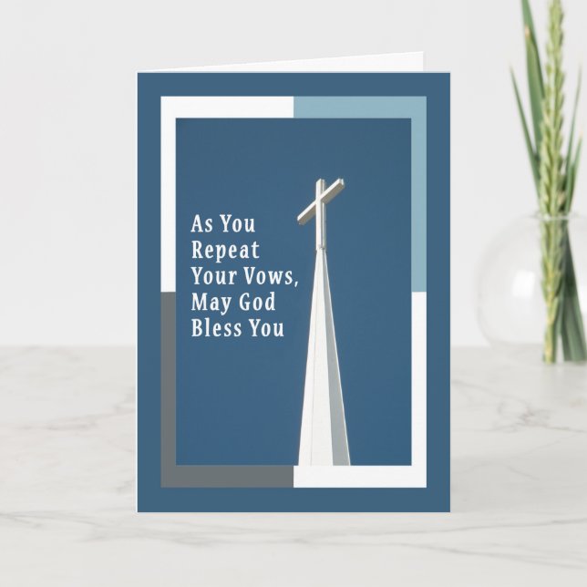 Carte Félicitations pour être devenu un diacre avec une  (Devant)