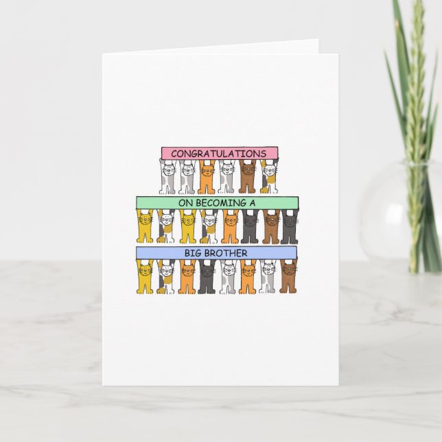 Carte Félicitations pour être devenu un grand frère (Devant)