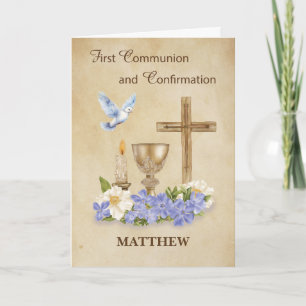 Carte Félicitations pour la communion et la confirmation