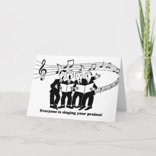 Carte Félicitations pour la graduation chanter vos louan