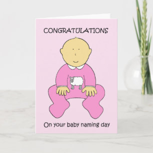 Carte Félicitations pour la Journée du Nom de Fille Bébé