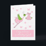 Carte Félicitations pour la petite fille, Naissance de l<br><div class="desc">Félicitations pour la petite fille,  Naissance de la petite fille</div>