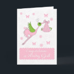 Carte Félicitations pour la petite fille, Naissance de l<br><div class="desc">Félicitations pour la petite fille,  Naissance de la petite fille</div>