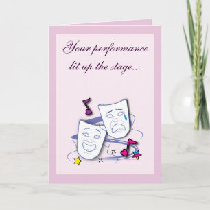 Carte Félicitations pour la pièce !