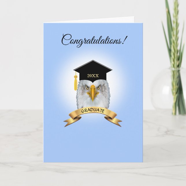 Carte Félicitations pour la remise des diplômes d'aigle  (Devant)