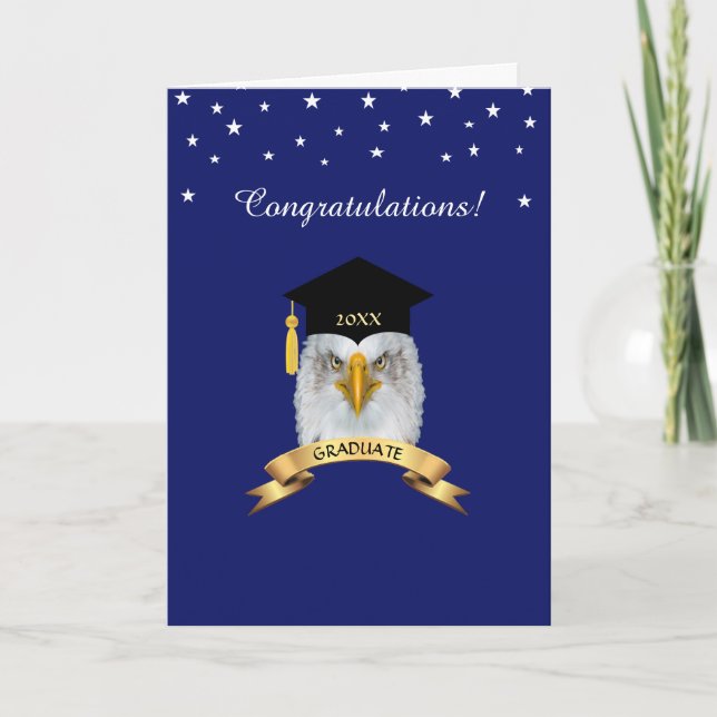 Carte Félicitations pour la remise des diplômes Eagle &  (Devant)