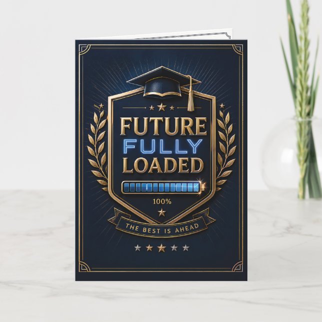 Carte Félicitations pour la remise des diplômes « Future (Devant)